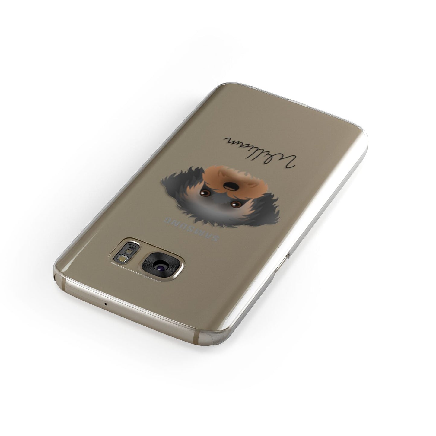 Yorkipoo Personalised Samsung Galaxy Case Front Close Up