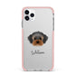 Yorkipoo Personalised iPhone 11 Pro Max Impact Pink Edge Case