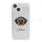 Yorkipoo Personalised iPhone 13 Mini Clear Bumper Case