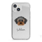 Yorkipoo Personalised iPhone 13 Mini TPU Impact Case with White Edges