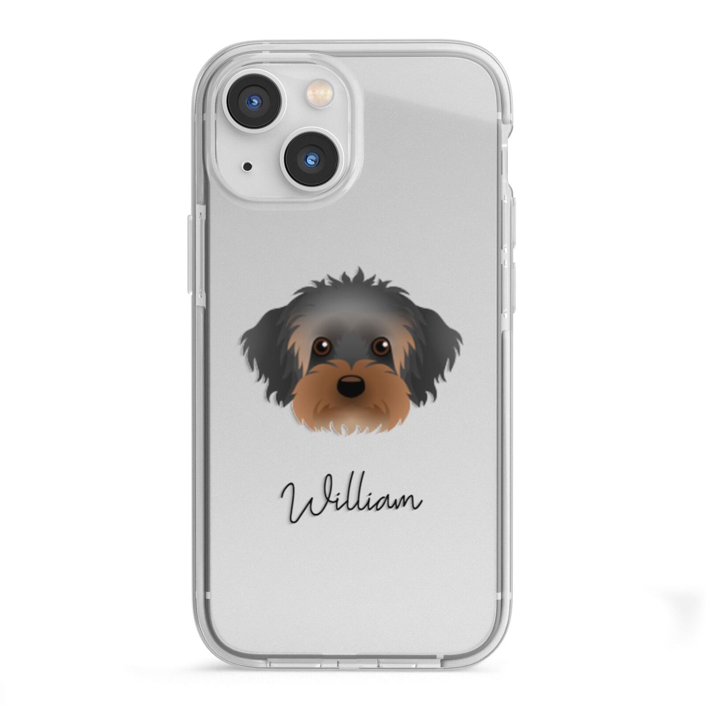 Yorkipoo Personalised iPhone 13 Mini TPU Impact Case with White Edges