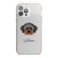 Yorkipoo Personalised iPhone 13 Pro Max TPU Impact Case with Pink Edges