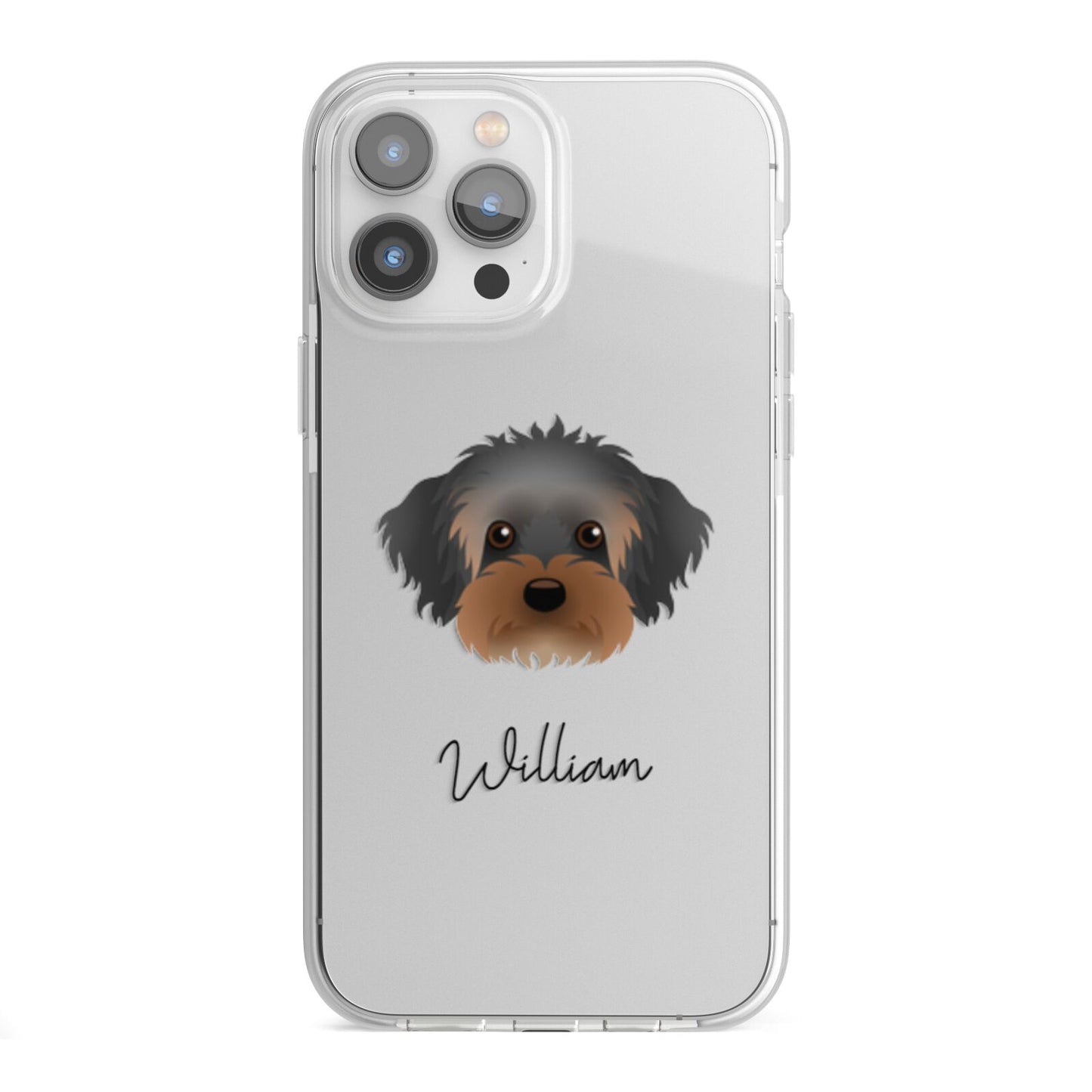 Yorkipoo Personalised iPhone 13 Pro Max TPU Impact Case with White Edges