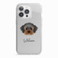 Yorkipoo Personalised iPhone 13 Pro TPU Impact Case with White Edges
