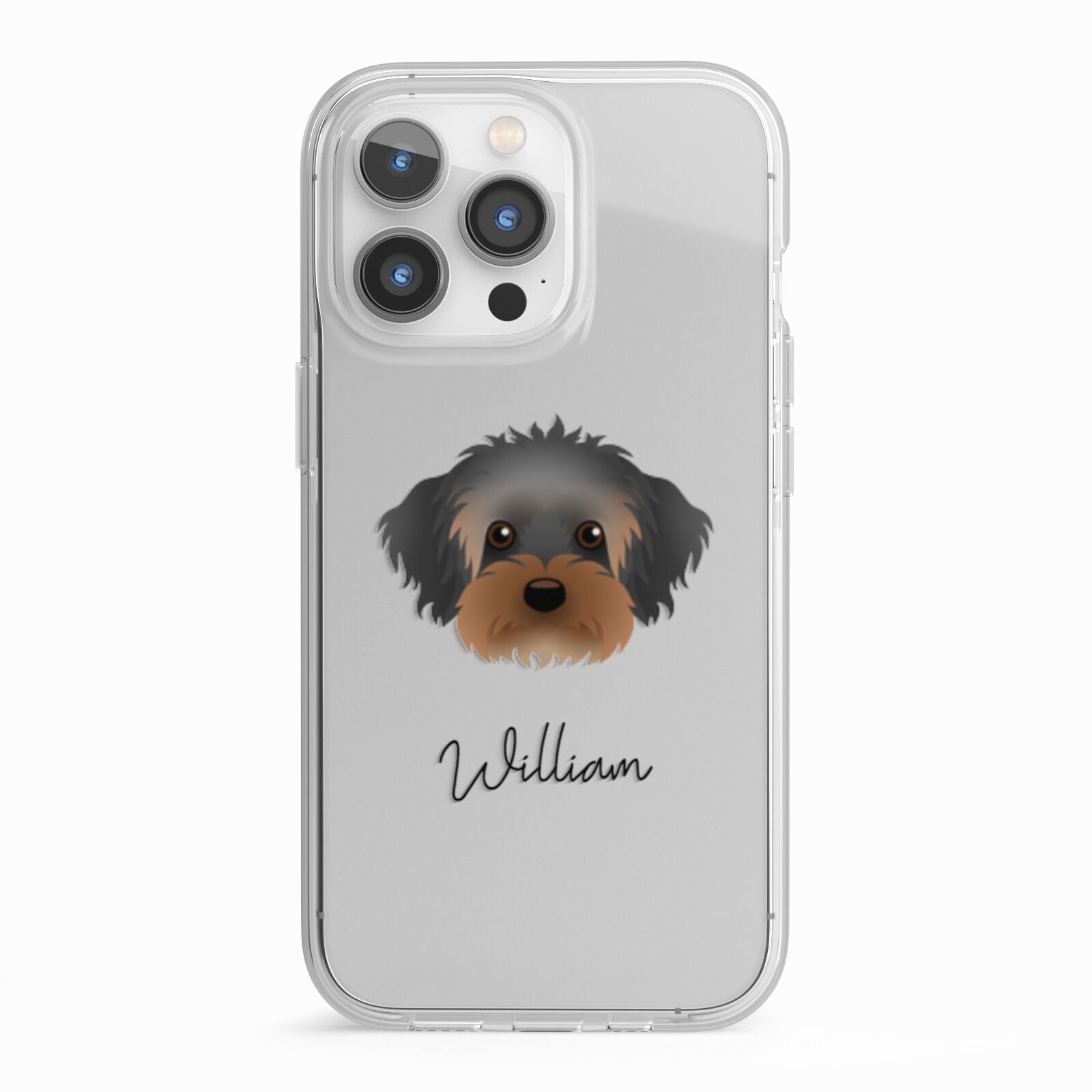 Yorkipoo Personalised iPhone 13 Pro TPU Impact Case with White Edges