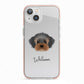 Yorkipoo Personalised iPhone 13 TPU Impact Case with Pink Edges