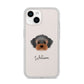 Yorkipoo Personalised iPhone 14 Clear Tough Case Starlight