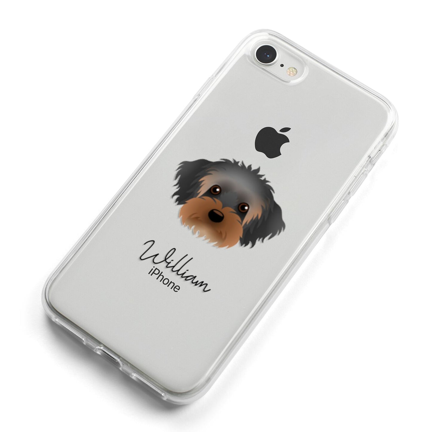 Yorkipoo Personalised iPhone 8 Bumper Case on Silver iPhone Alternative Image