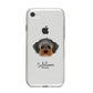Yorkipoo Personalised iPhone 8 Bumper Case on Silver iPhone