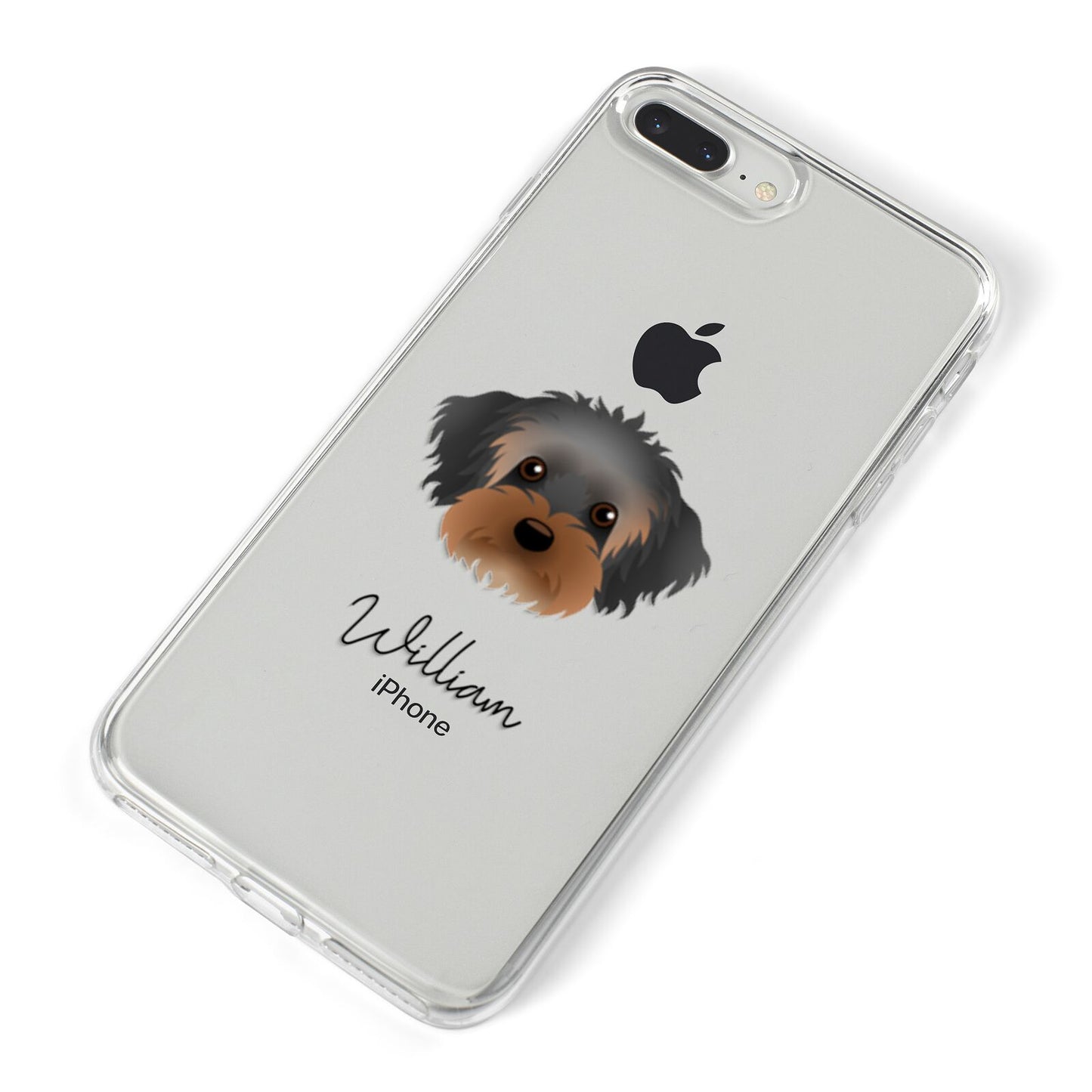 Yorkipoo Personalised iPhone 8 Plus Bumper Case on Silver iPhone Alternative Image
