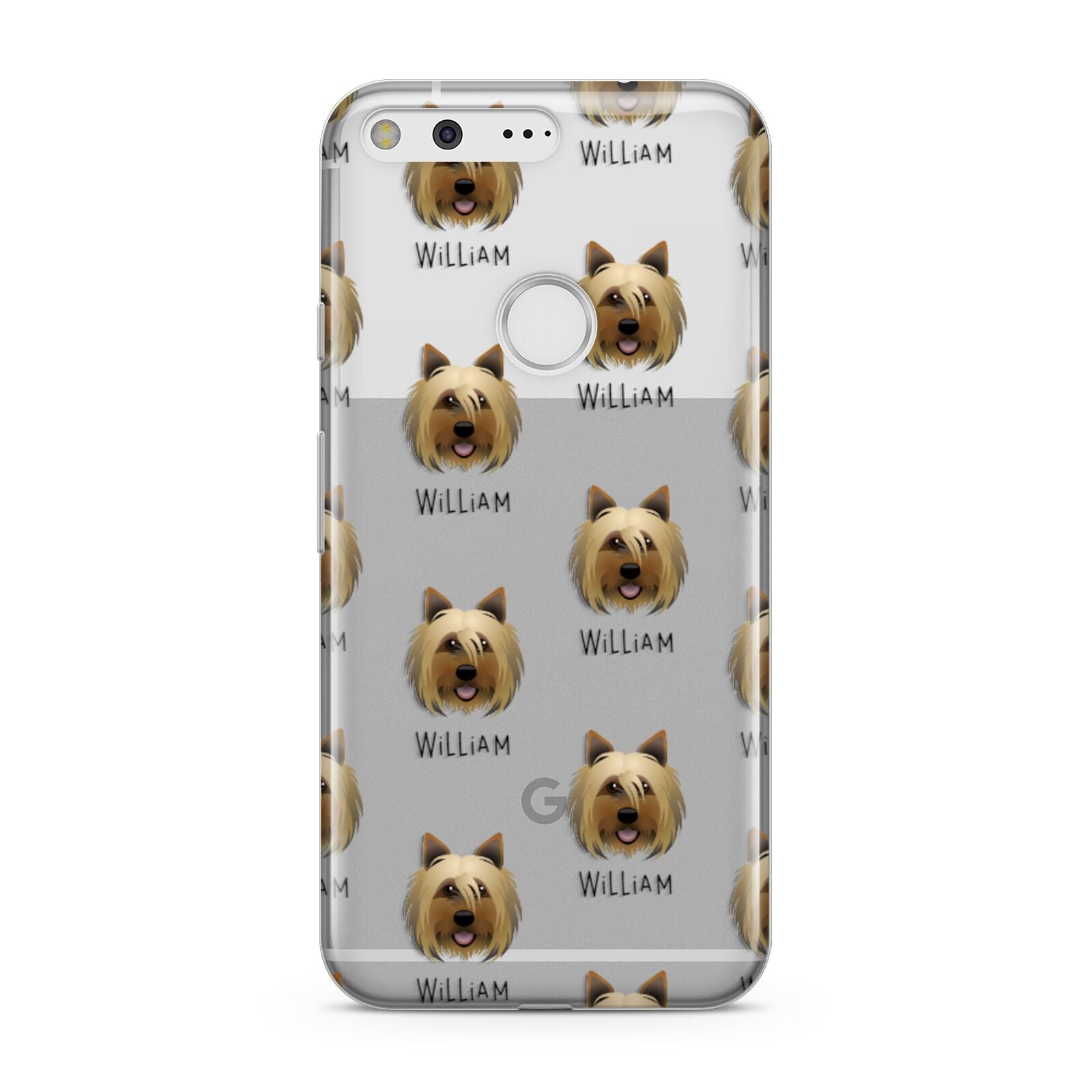 Yorkshire Terrier Icon with Name Google Pixel Case