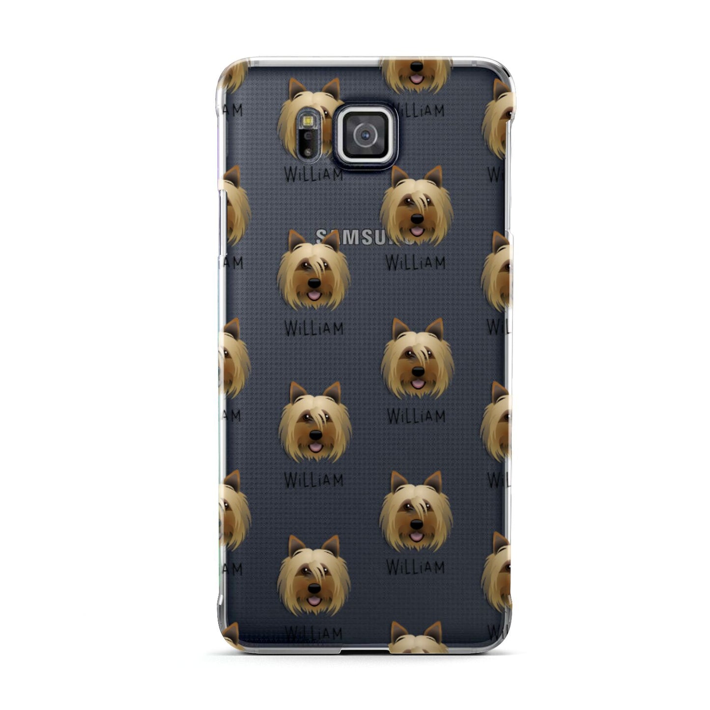 Yorkshire Terrier Icon with Name Samsung Galaxy Alpha Case