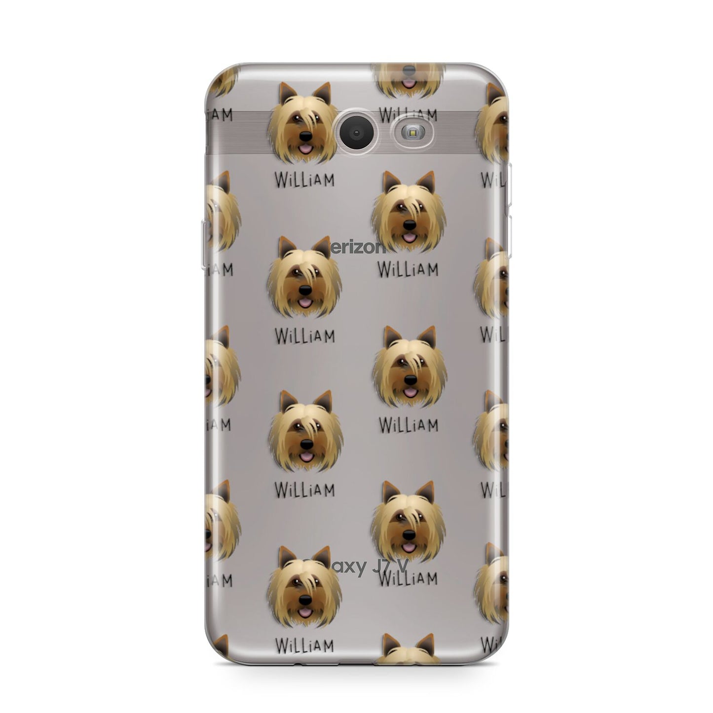 Yorkshire Terrier Icon with Name Samsung Galaxy J7 2017 Case