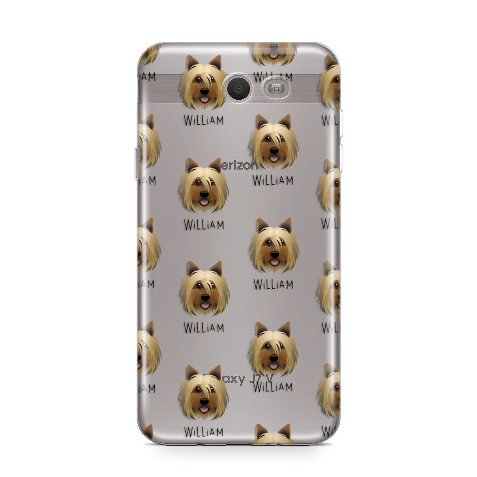 Yorkshire Terrier Icon with Name Samsung Galaxy J7 2017 Case