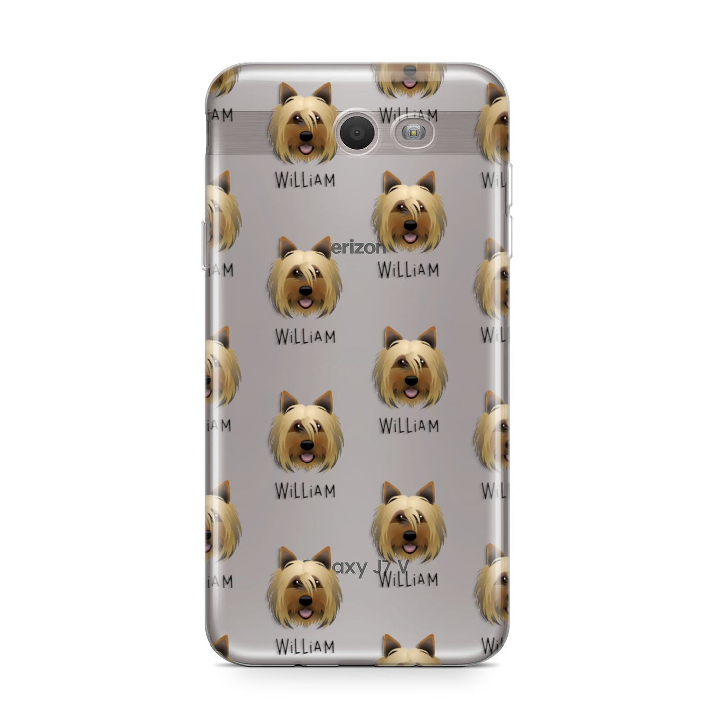 Yorkshire Terrier Icon with Name Samsung Galaxy J7 2017 Case