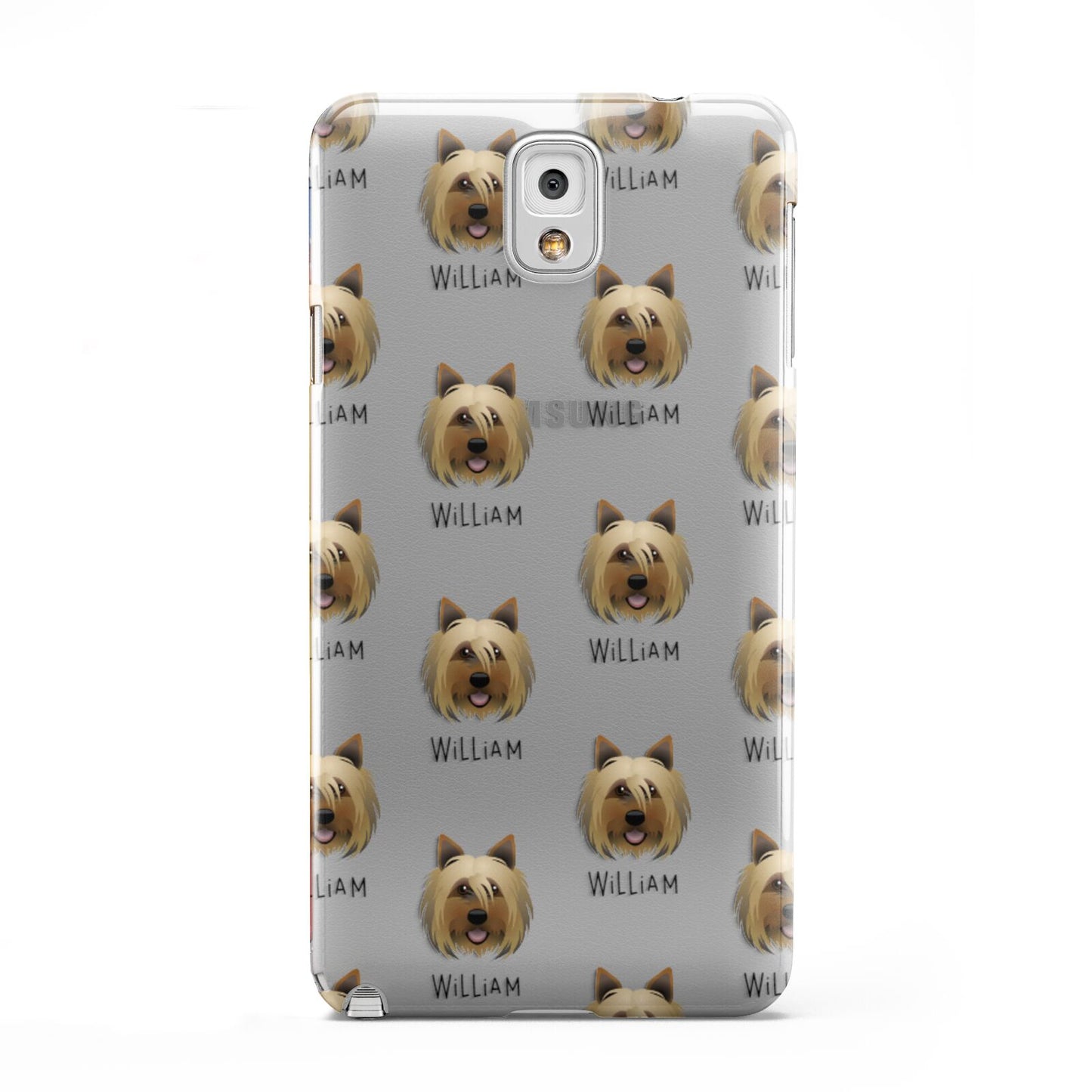 Yorkshire Terrier Icon with Name Samsung Galaxy Note 3 Case