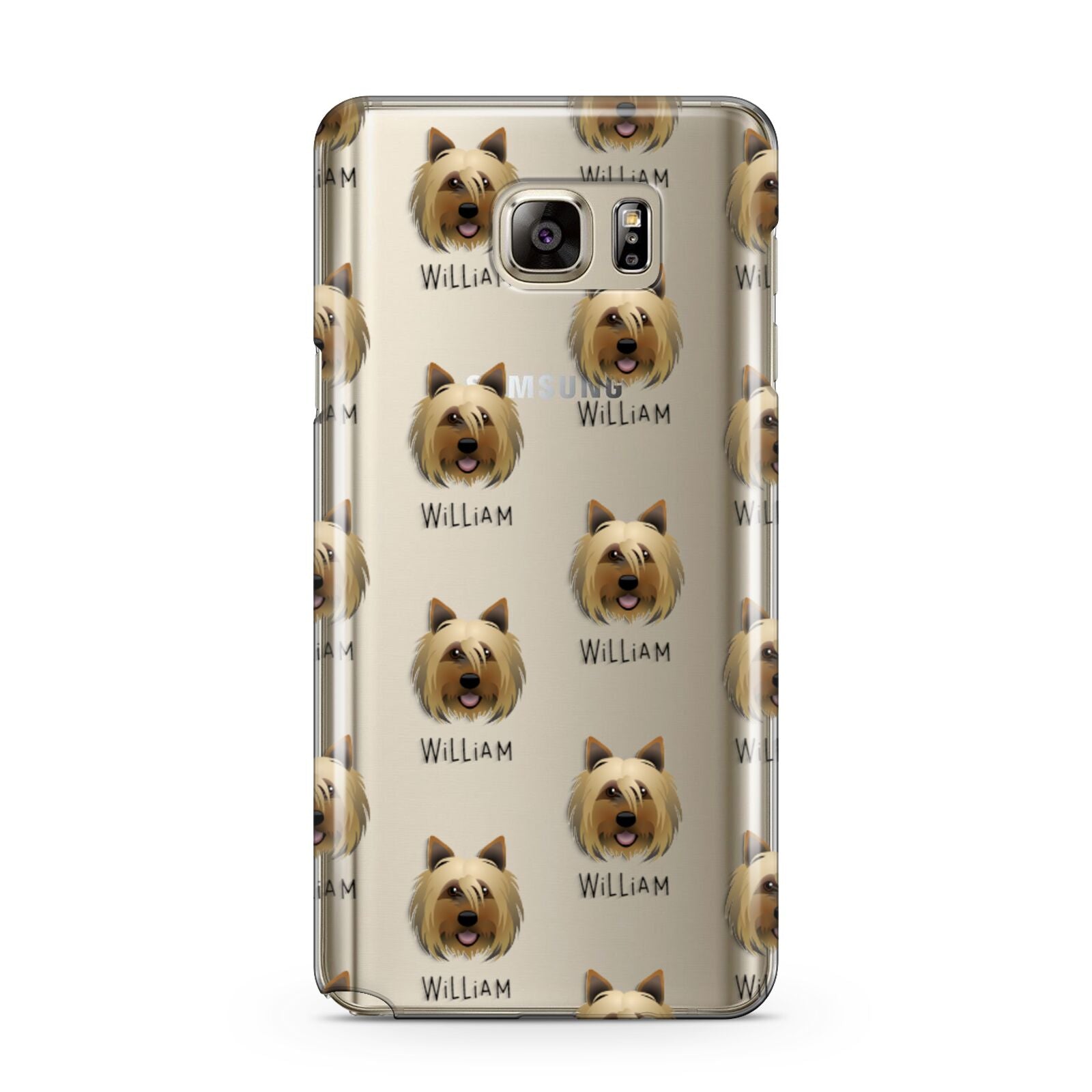 Yorkshire Terrier Icon with Name Samsung Galaxy Note 5 Case