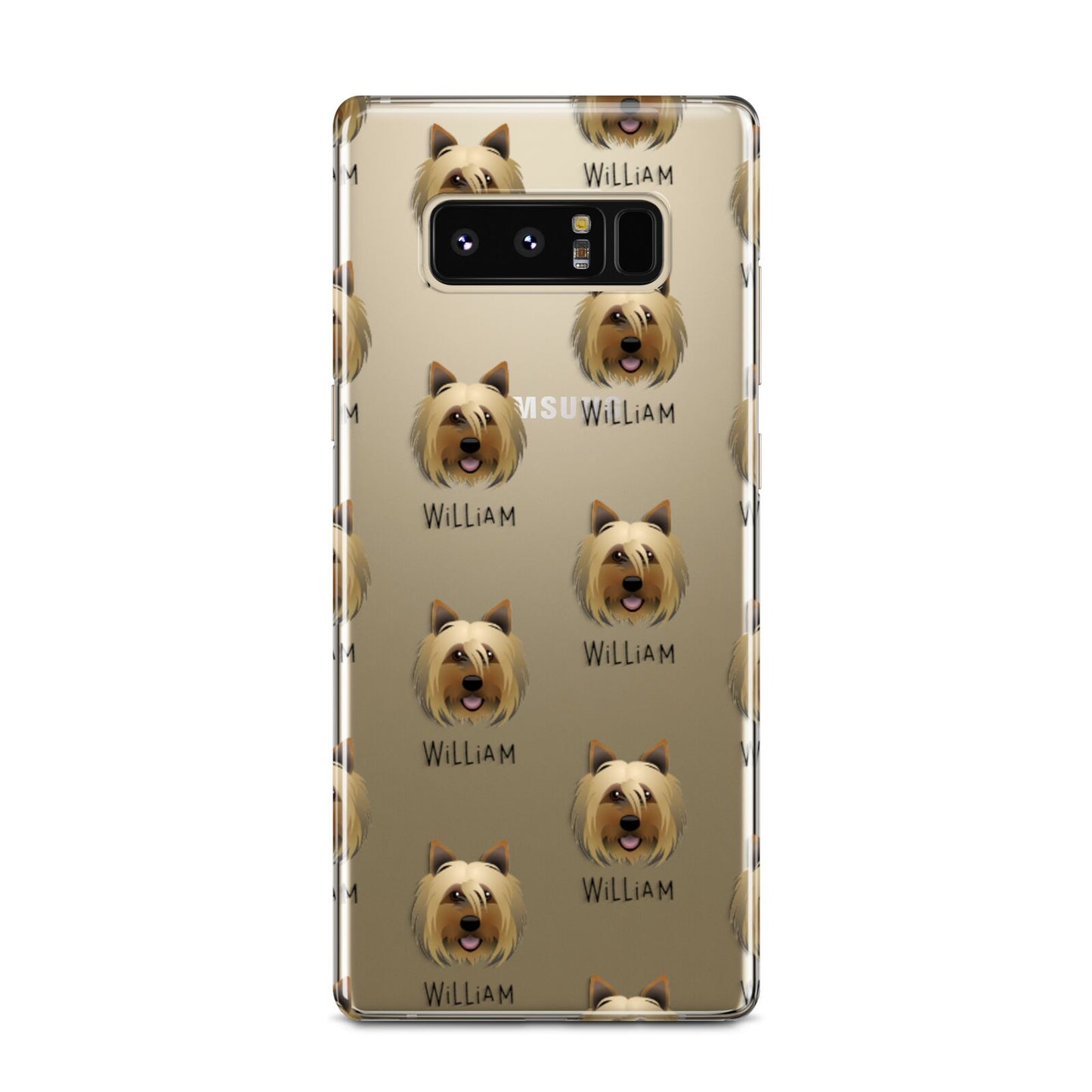 Yorkshire Terrier Icon with Name Samsung Galaxy Note 8 Case