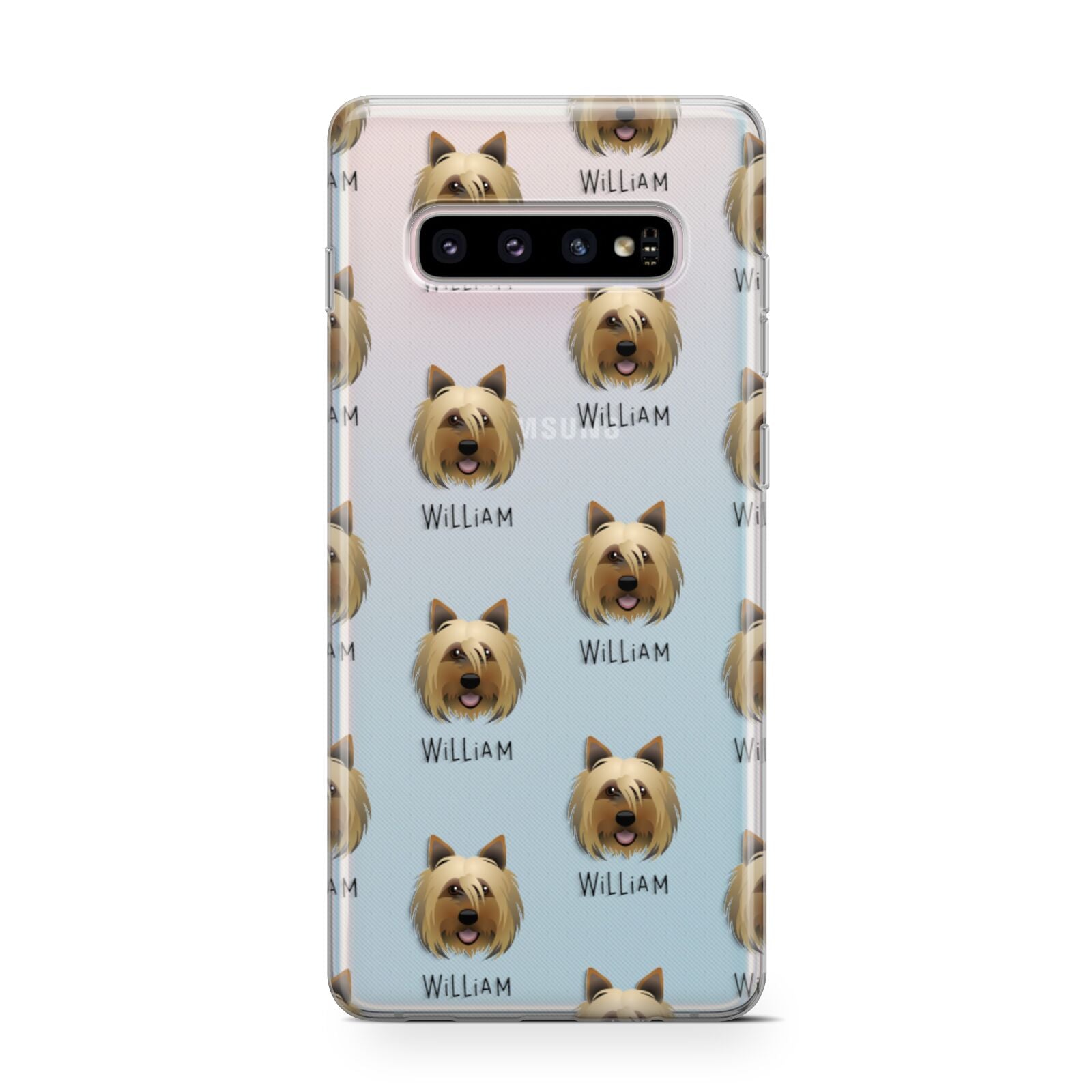 Yorkshire Terrier Icon with Name Samsung Galaxy S10 Case