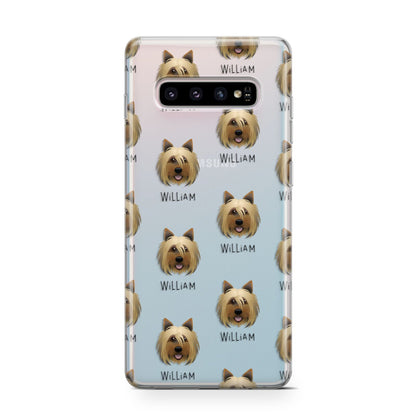 Yorkshire Terrier Icon with Name Samsung Galaxy S10 Case
