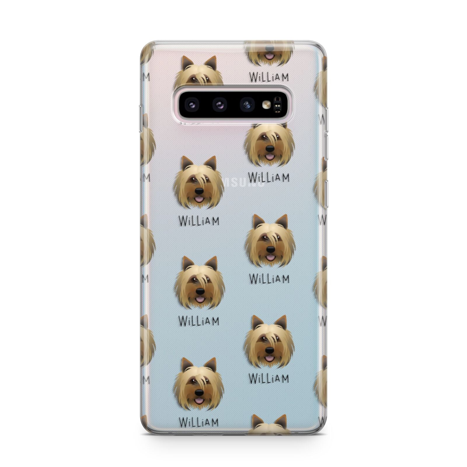 Yorkshire Terrier Icon with Name Samsung Galaxy S10 Plus Case
