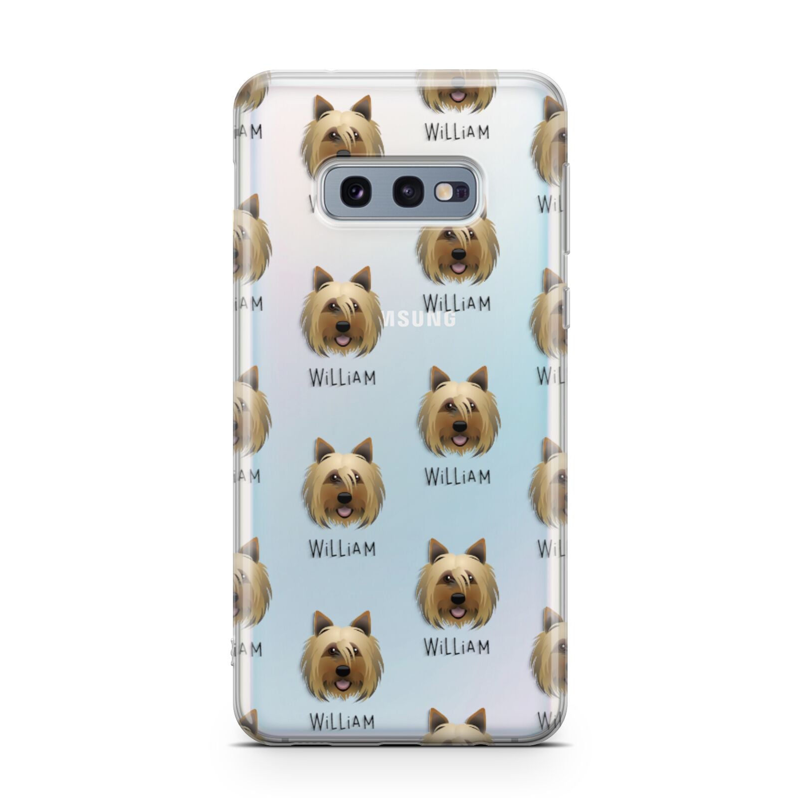 Yorkshire Terrier Icon with Name Samsung Galaxy S10E Case