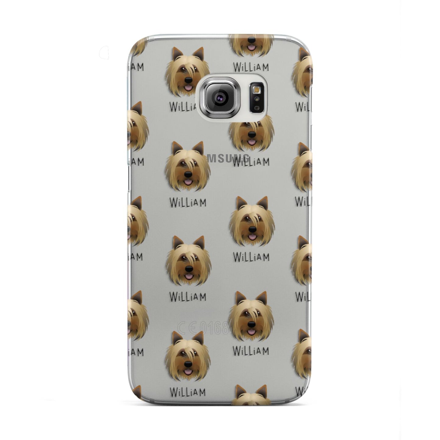 Yorkshire Terrier Icon with Name Samsung Galaxy S6 Edge Case