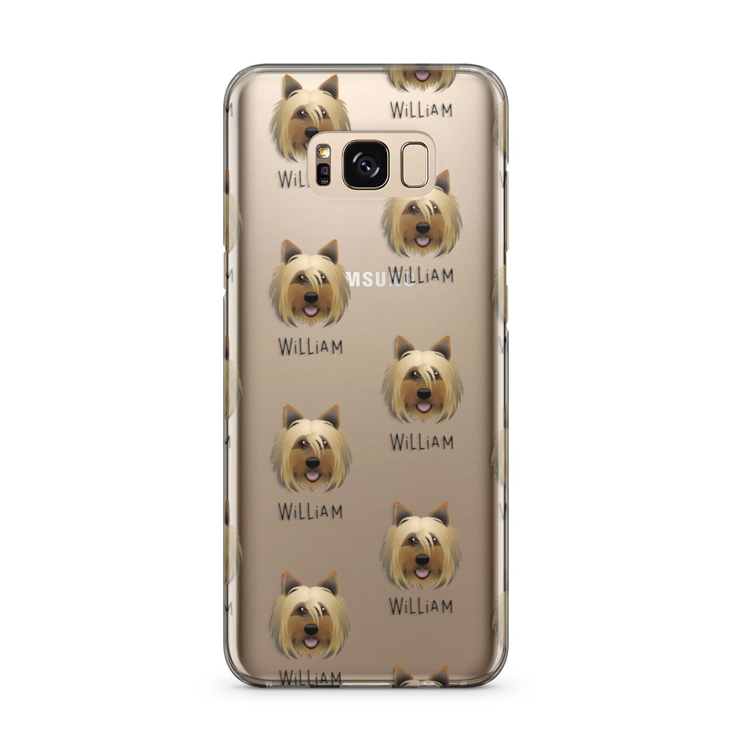 Yorkshire Terrier Icon with Name Samsung Galaxy S8 Plus Case