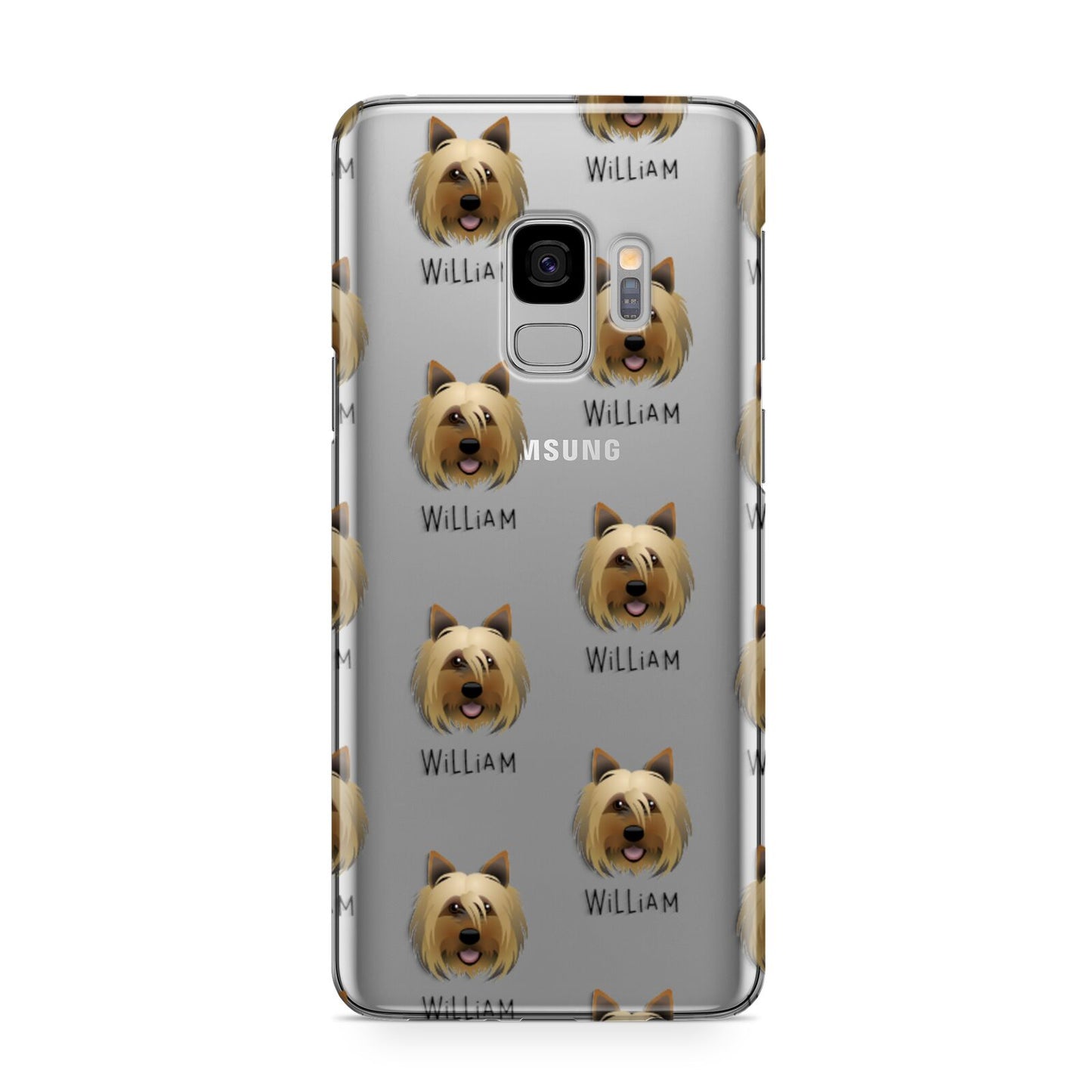 Yorkshire Terrier Icon with Name Samsung Galaxy S9 Case