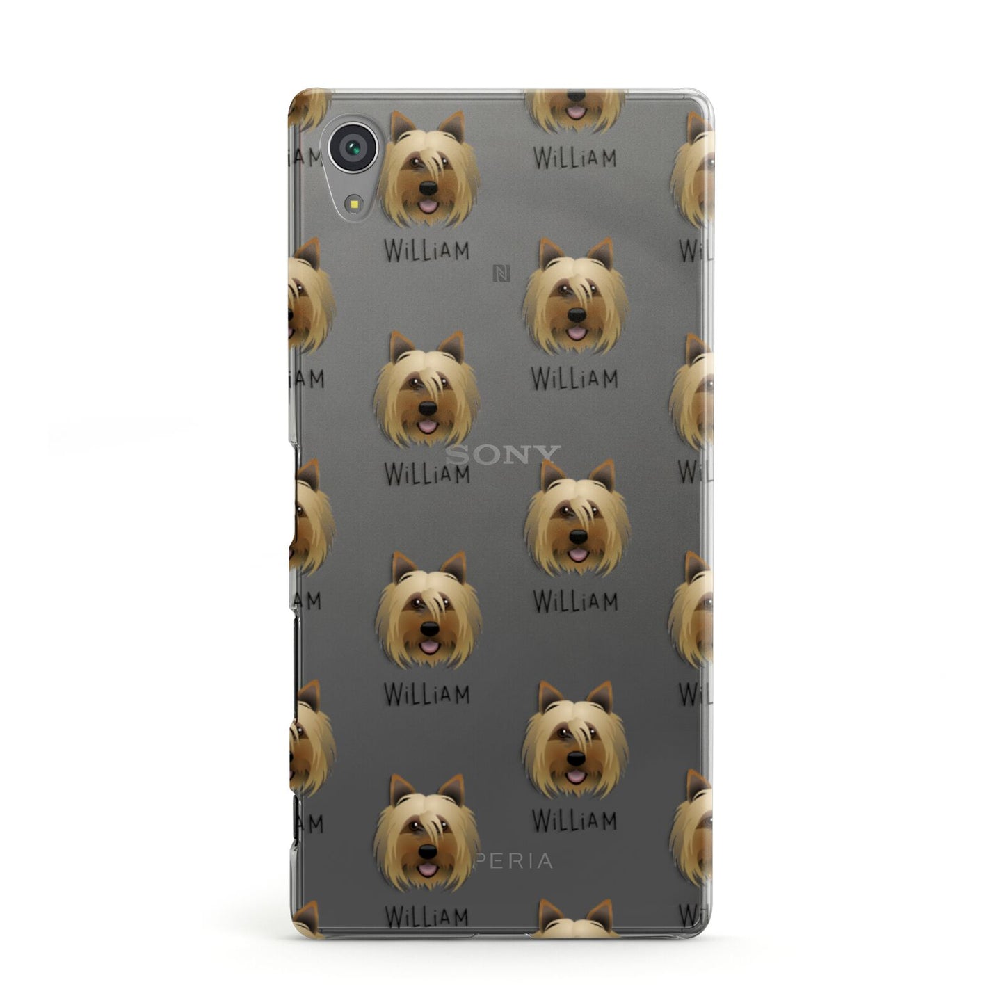 Yorkshire Terrier Icon with Name Sony Xperia Case