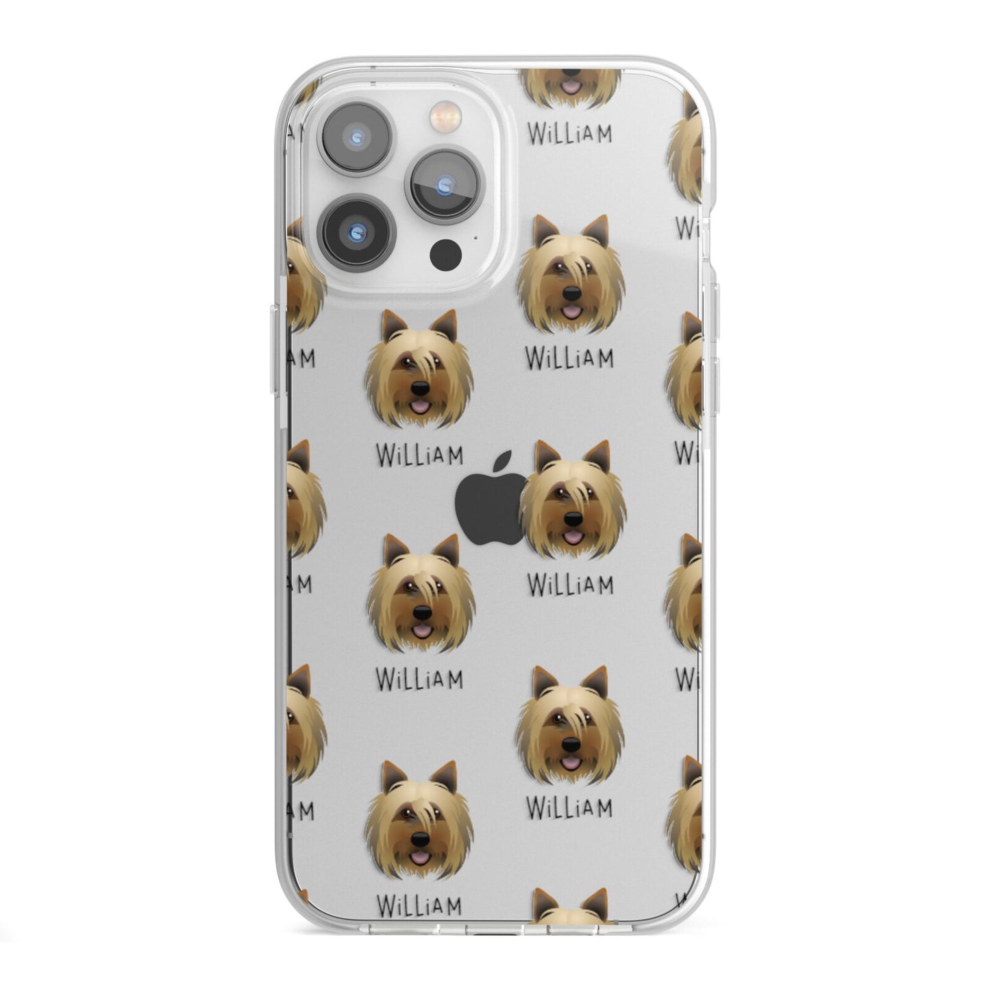 Yorkshire Terrier Icon with Name iPhone 13 Pro Max TPU Impact Case with White Edges