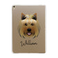 Yorkshire Terrier Personalised Apple iPad Gold Case