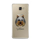 Yorkshire Terrier Personalised Samsung Galaxy A3 2016 Case on gold phone