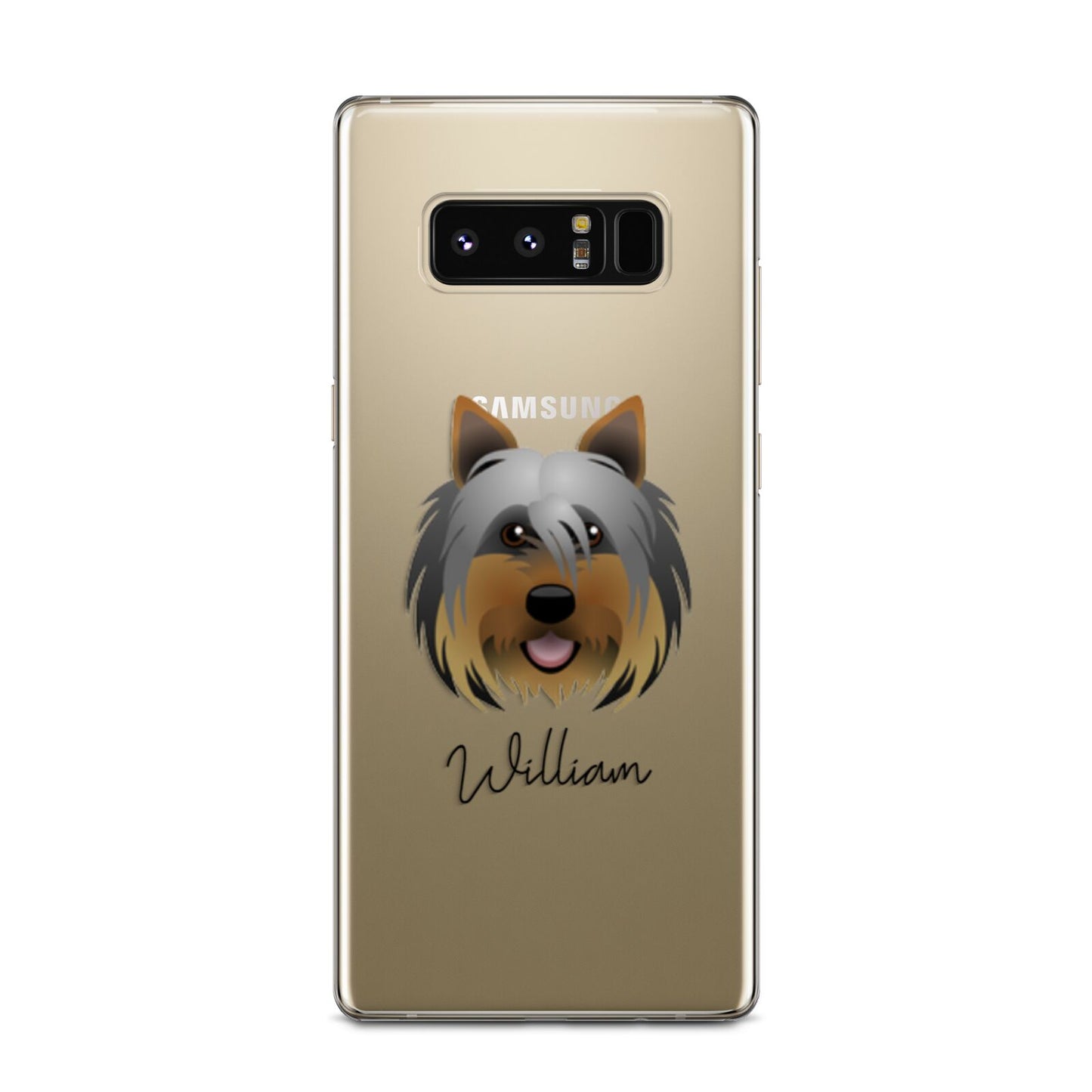 Yorkshire Terrier Personalised Samsung Galaxy Note 8 Case