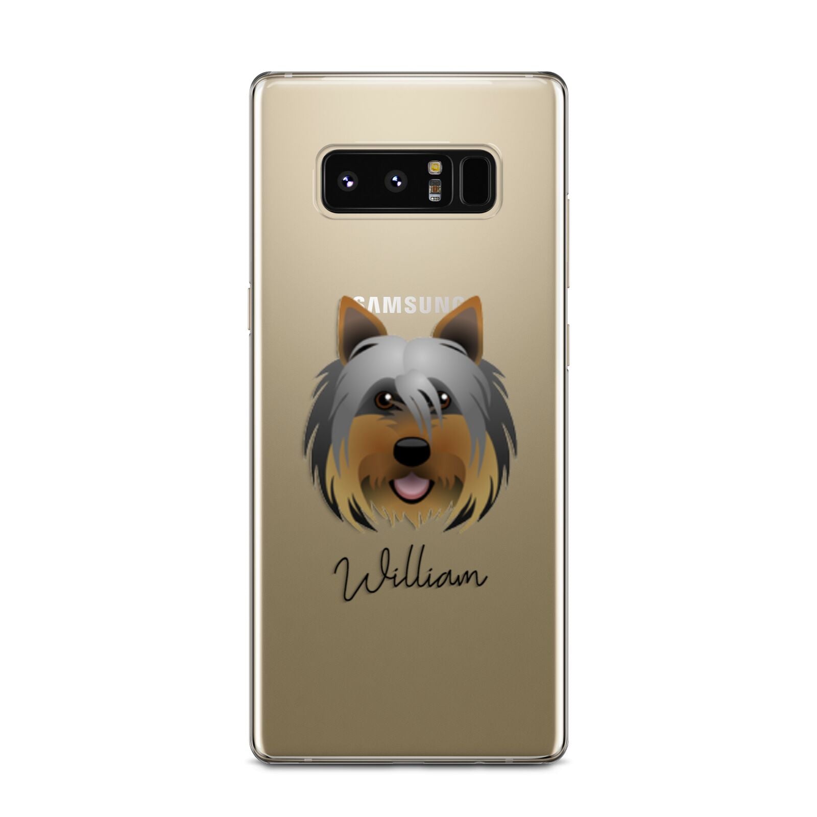Yorkshire Terrier Personalised Samsung Galaxy Note 8 Case