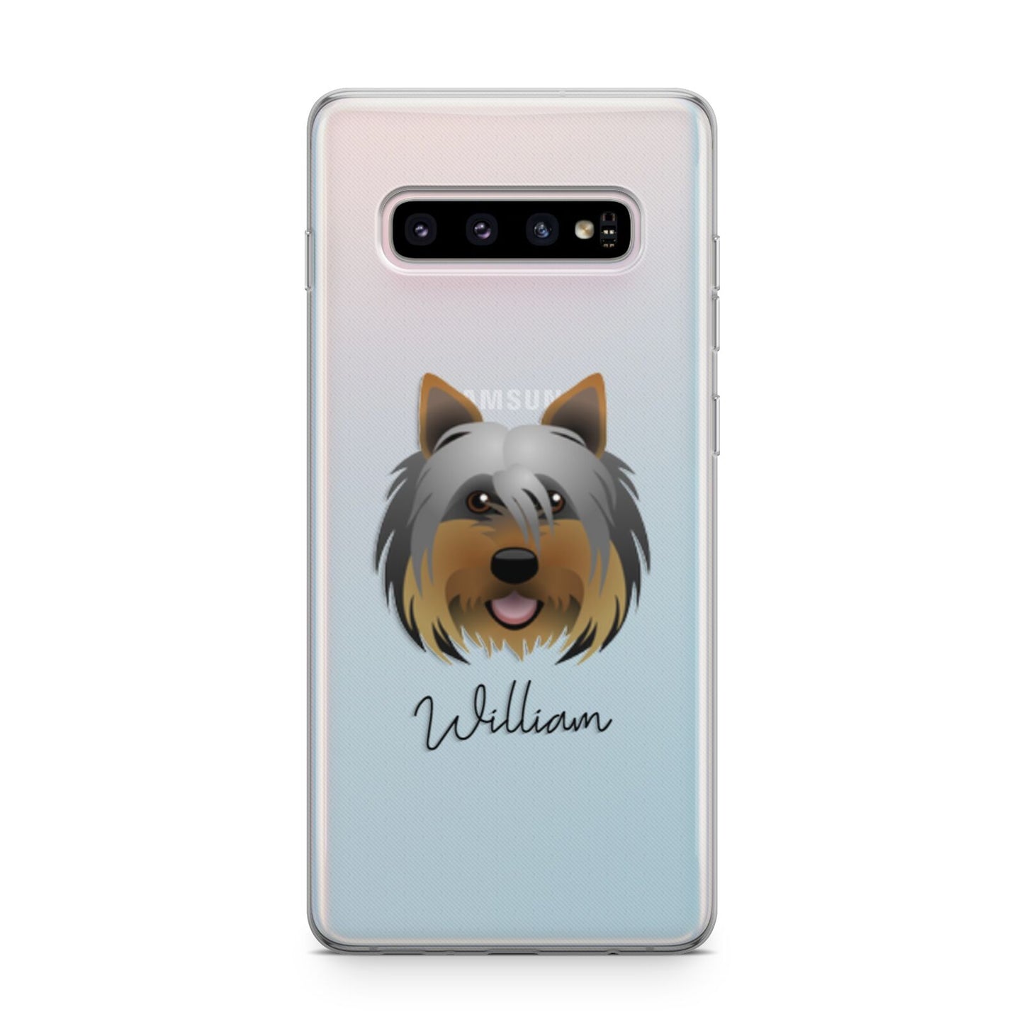 Yorkshire Terrier Personalised Samsung Galaxy S10 Plus Case