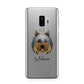 Yorkshire Terrier Personalised Samsung Galaxy S9 Plus Case on Silver phone