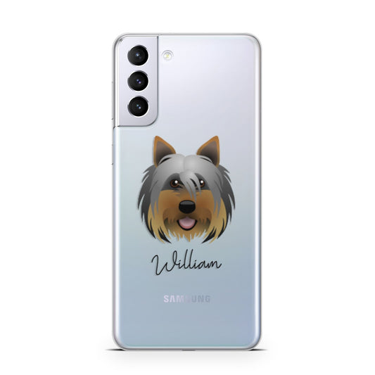 Yorkshire Terrier Personalised Samsung S21 Plus Phone Case
