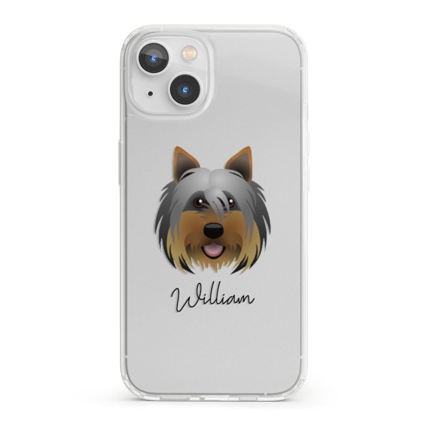 Yorkshire Terrier Personalised iPhone 13 Clear Bumper Case