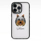 Yorkshire Terrier Personalised iPhone 13 Pro Black Impact Case on Silver phone