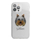Yorkshire Terrier Personalised iPhone 13 Pro Max TPU Impact Case with White Edges