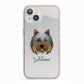 Yorkshire Terrier Personalised iPhone 13 TPU Impact Case with Pink Edges