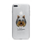 Yorkshire Terrier Personalised iPhone 7 Plus Bumper Case on Silver iPhone