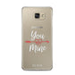 You Are Mine Personalised Samsung Galaxy A5 2016 Case on gold phone