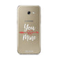 You Are Mine Personalised Samsung Galaxy A5 2017 Case on gold phone