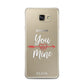 You Are Mine Personalised Samsung Galaxy A7 2016 Case on gold phone