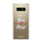 You Are Mine Personalised Samsung Galaxy S8 Case