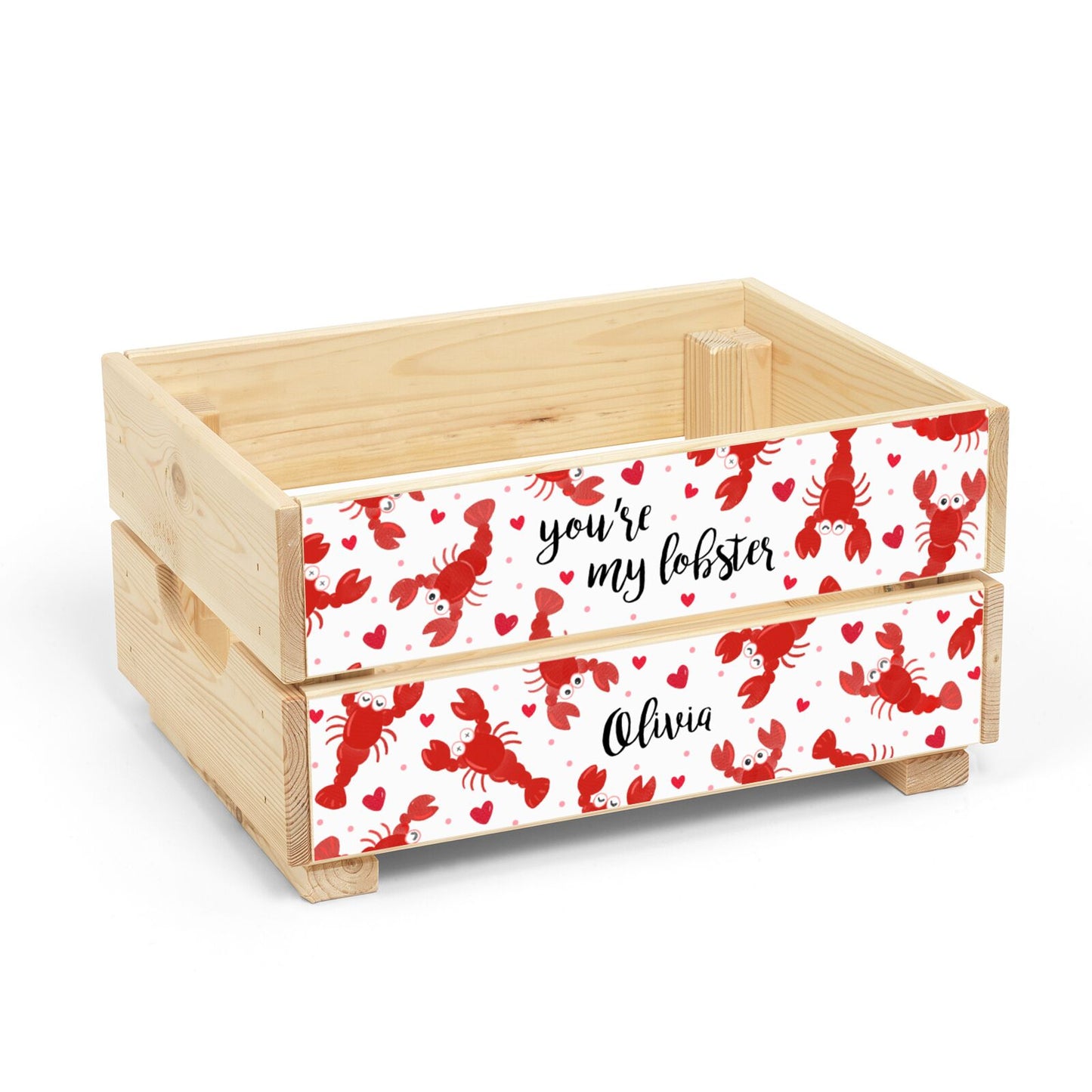 You Are My Lobster Christmas Eve Crate Box Back Image