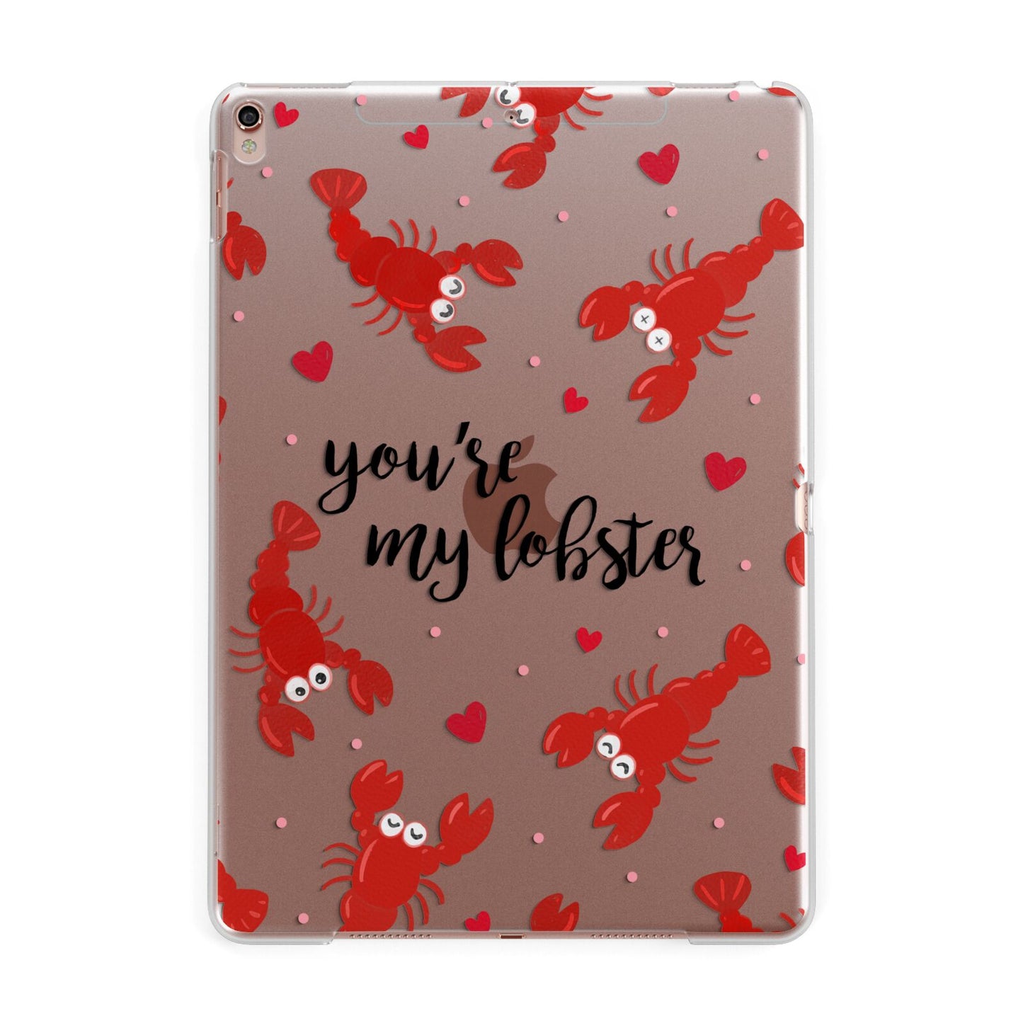Youre My Lobster Apple iPad Rose Gold Case