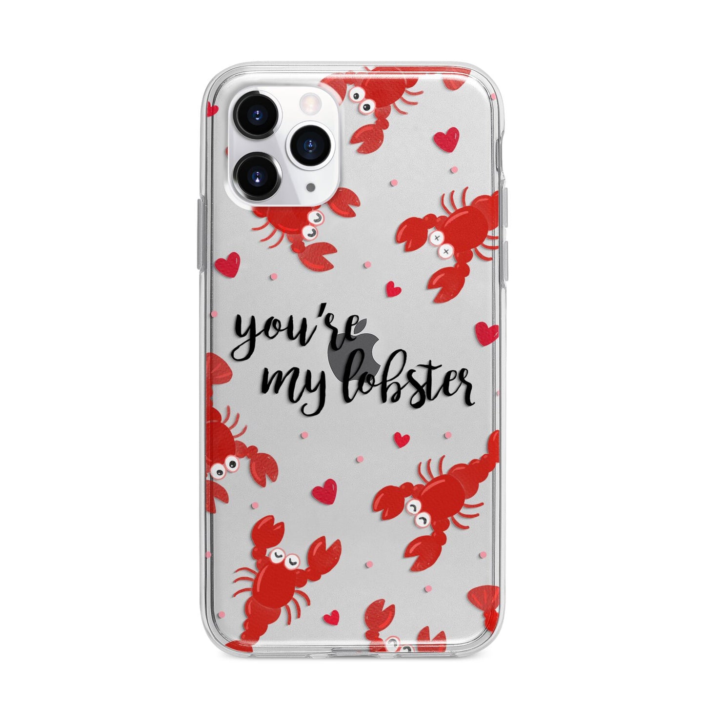 Youre My Lobster Apple iPhone 11 Pro Max in Silver with Bumper Case